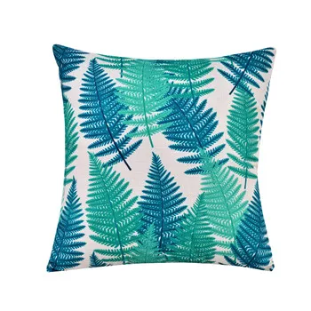 Декоративная подушка с тропическим изображением пальмовых листьев, зеленые растения, искусственные листья, эвкалипт, войлочный плющ, уличная подушка для кресла, поясничная подушка