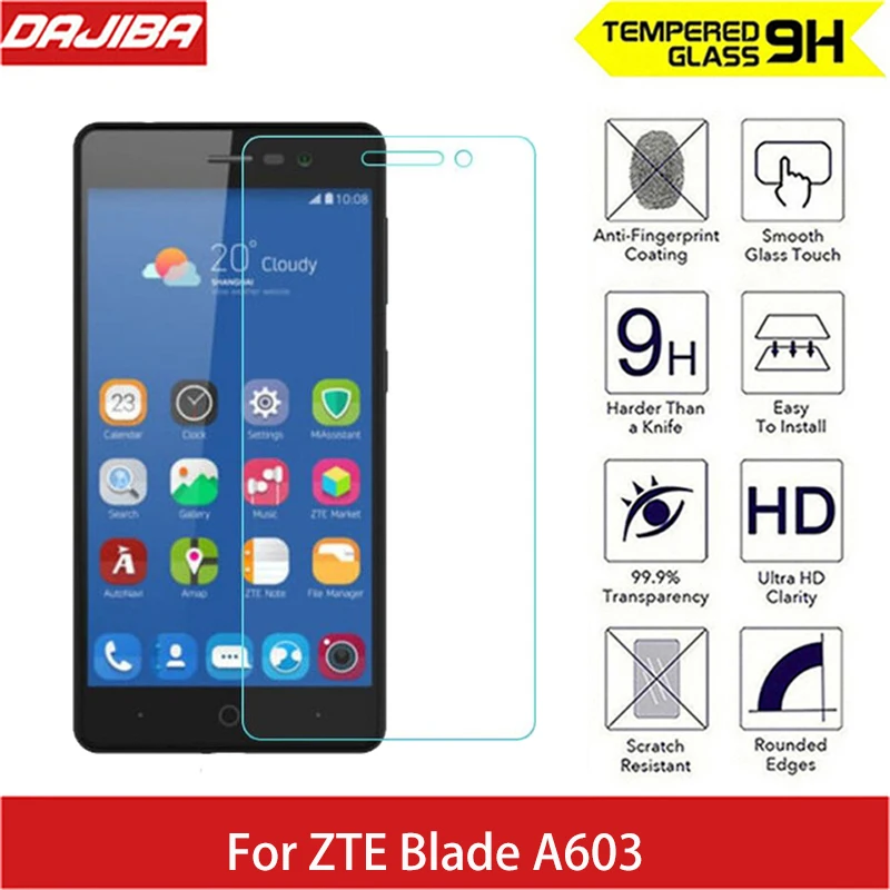 Закаленное стекло для экрана устойчивое к царапинам ZTE Blade A603 2.5D Arc Edge круглый край