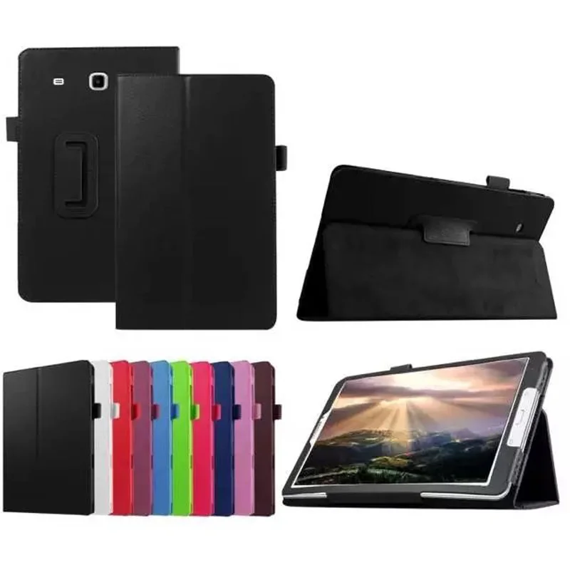 Роскошный кожаный чехол книжка для Samsung Galaxy Tab E 8 0 T377V T377P T377A + 1x прозрачная