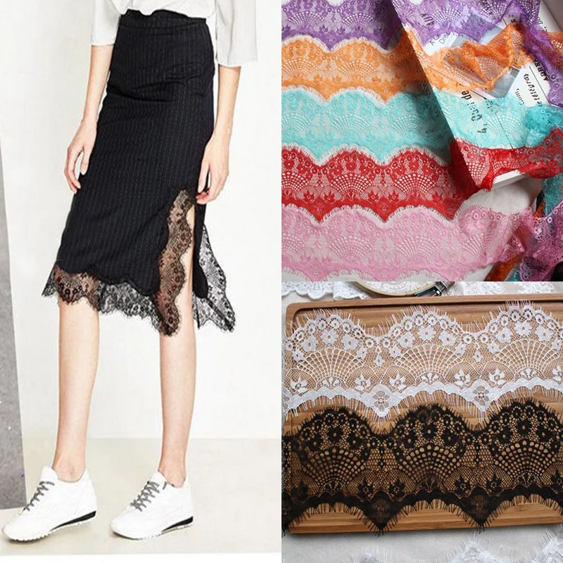 Цветочная кружевная отделка для ресниц QRTRIM 3 м/лот, Высококачественная кружевная ткань ручной работы, аксессуары для одежды «сделай сам», ширина 10 см