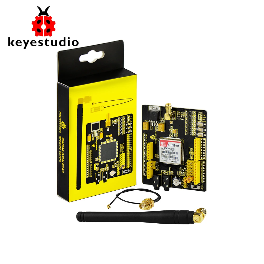 Keyestudio SIM900 GSM модуль GPRS щиты для Arduino UNO и Mega/Леонардо беспроводной с расширением