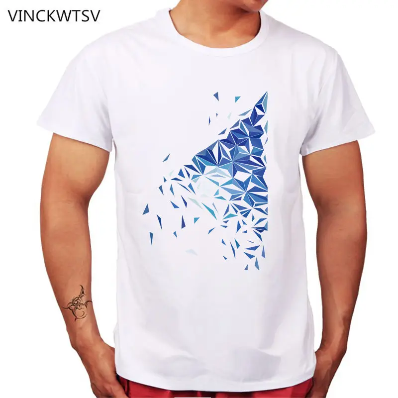 Vinckwtsv 2017 летняя одежда Cool Мужчины футболка Уличная с короткими рукавами круглым
