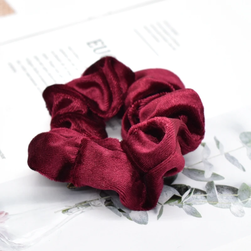 30 цветов бархатные резинки для женщин девочек эластичные волосы резиновые ленты