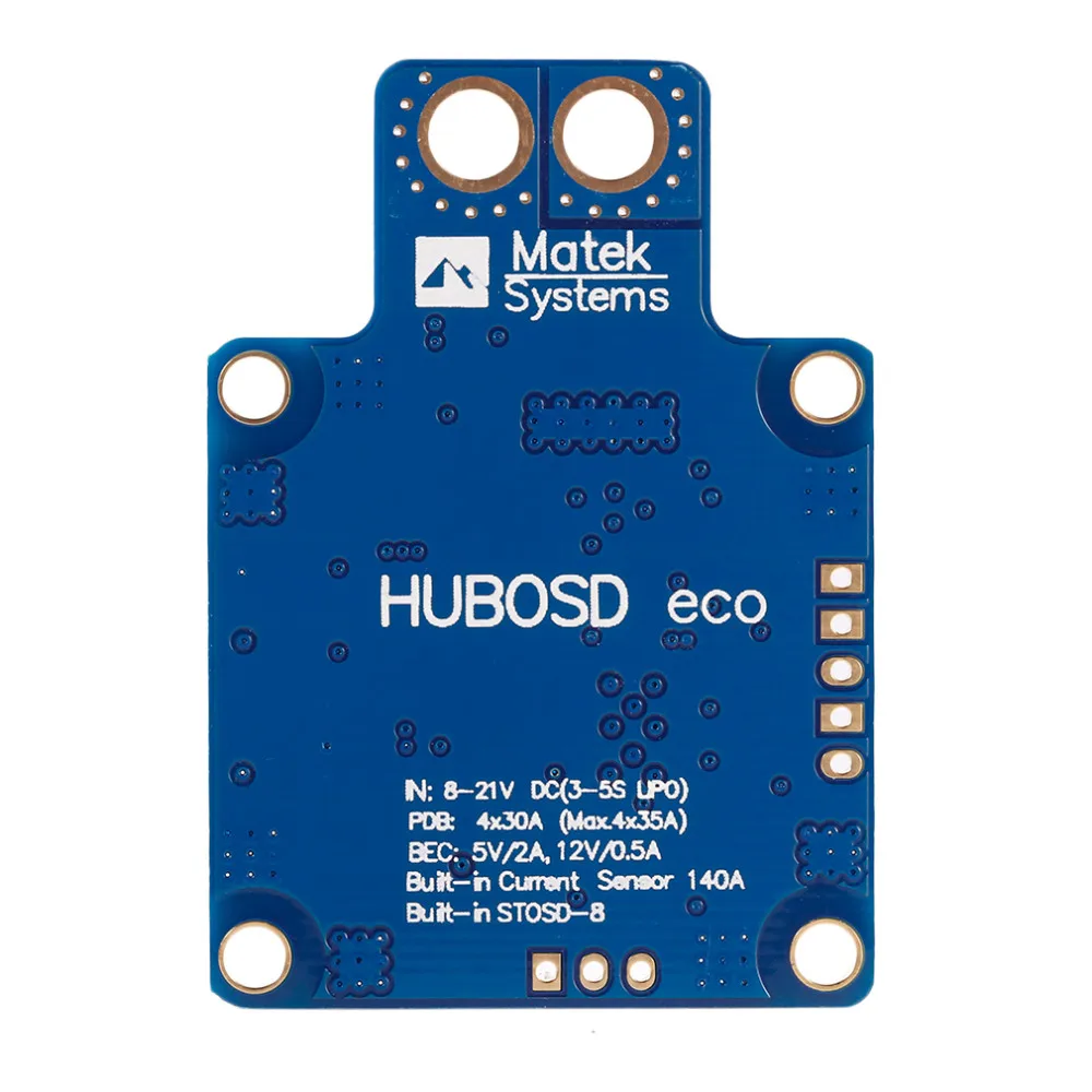 Matek HUBOSD eco X распределитель мощности платы концентратор OSD PDB Датчик тока|osd pdb|power