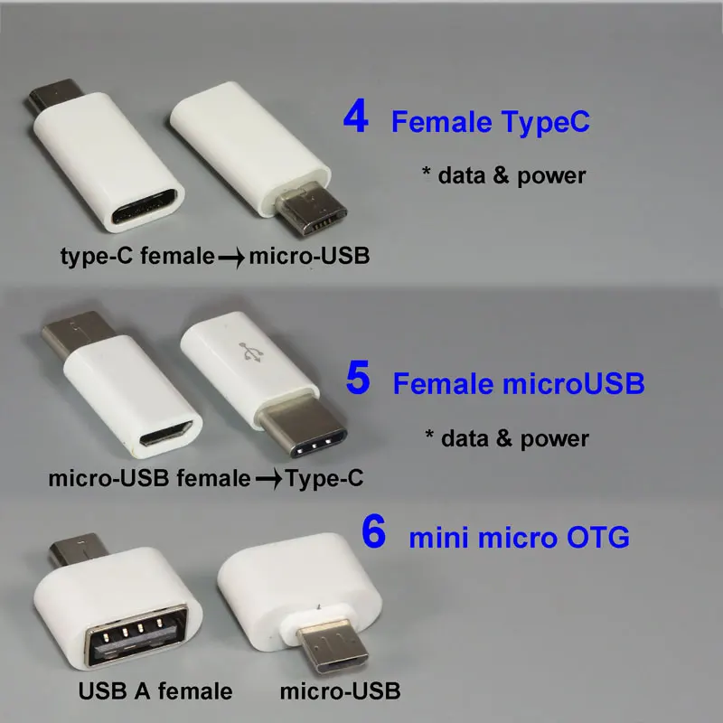 Адаптер pctontype C USB OTG К переходнику micro Type A Мама папа Телефонный кабель для флеш