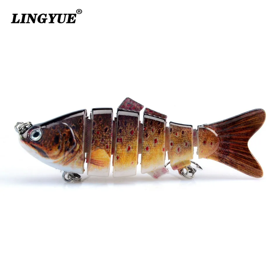 5 шт./Лот рыболовные приманки 6 секций многосекционная свимбейт искусственная