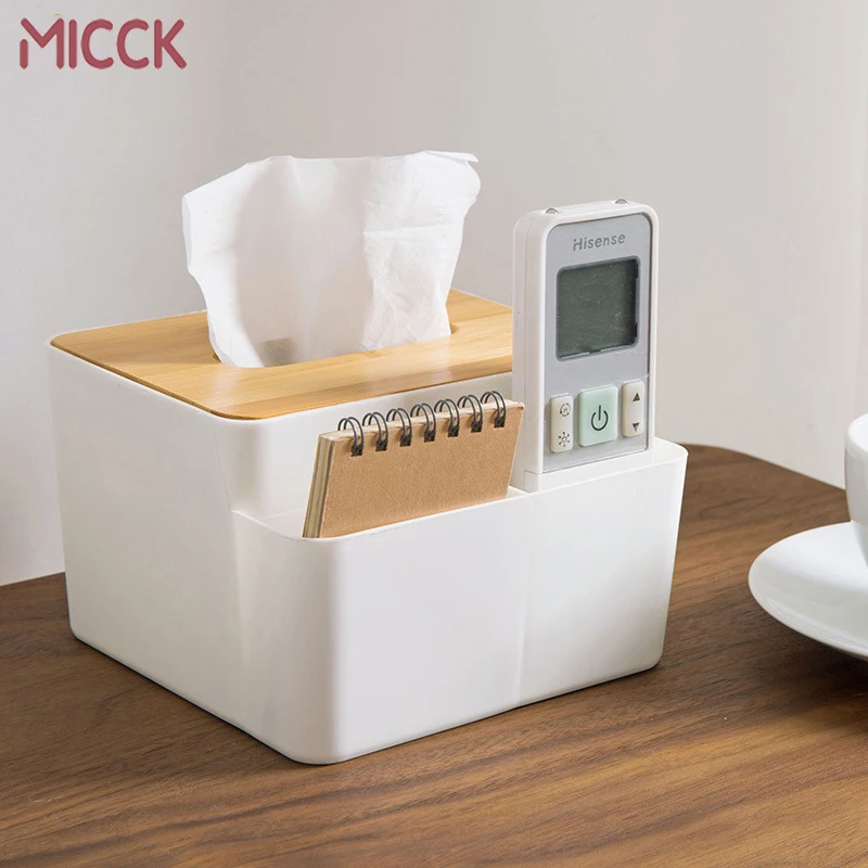 Деревянная пластиковая коробка для салфеток MICCK держатель офиса домашнего