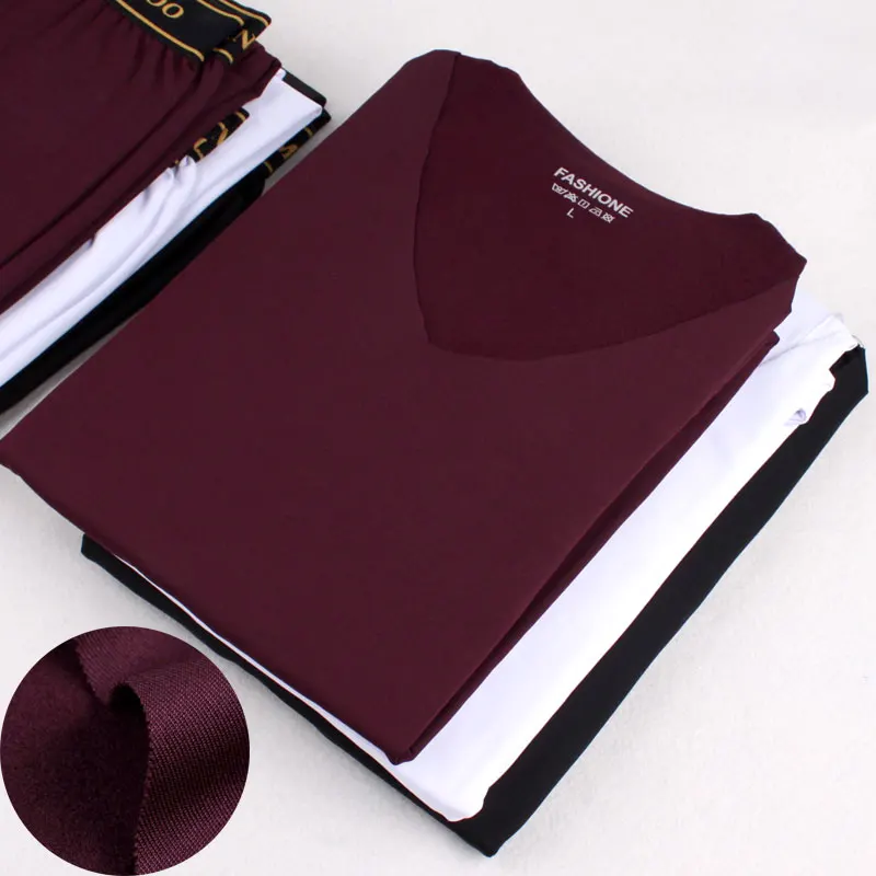 Бесшовное мужское термобелье с v-образным вырезом тонкие флисовые кальсоны для