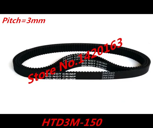 

4pcs HTD3M-150 50 teeth HTD3M Closed Timing Belt width 10mm, Length 150mm for laser engraving CNC machines