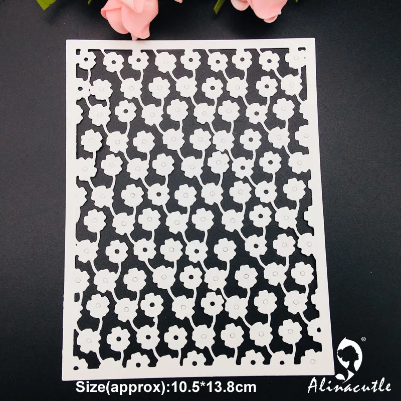 Металлические высекальные штампы вырезанные цветочные фоны Alinacraft альбом для