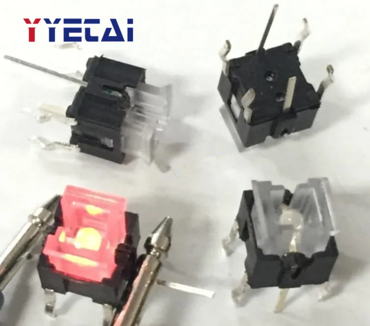 

YongYeTai LP6-1-2RGL-02 со световым сенсорным переключателем 6*6*7 Кнопка с двойным цветом красный свет/зеленый свет Бесплатная доставка