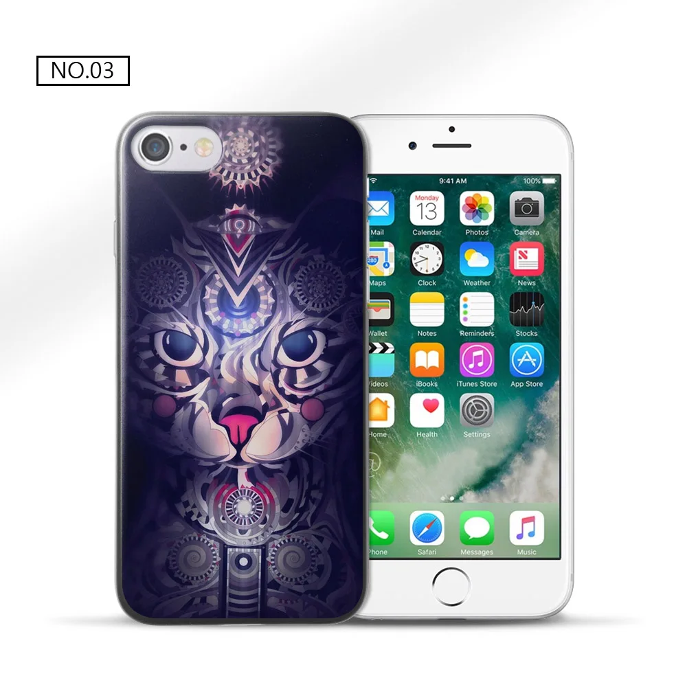 Для Apple iPhone 7 8 Plus Black Series TPU крышка для Coque корпус Новые поступления Fundas iphone чехол |