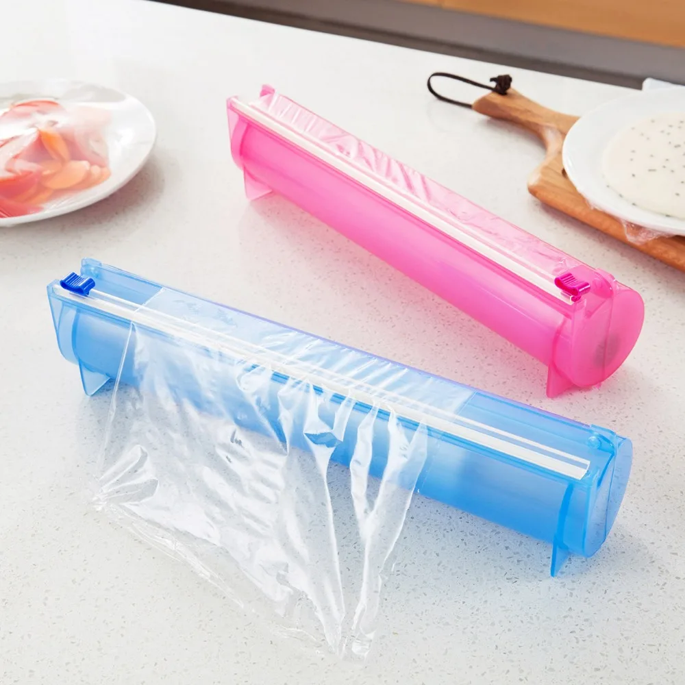 Диспенсер для пластиковой обертки алюминиевая зеркальная коробка резки пленки