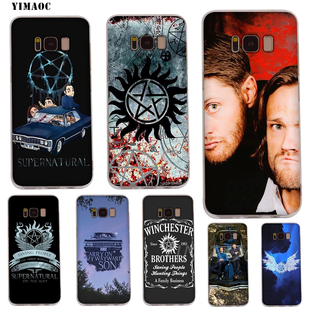 YIMAOC Supernatural SPN Soft TPU Case for Galaxy j3 j5 j6 j7 A5 2016 2017 A6 A9 2018 Note 8 9 S7 edge S8 S9 S10 Plus S10e Cover |