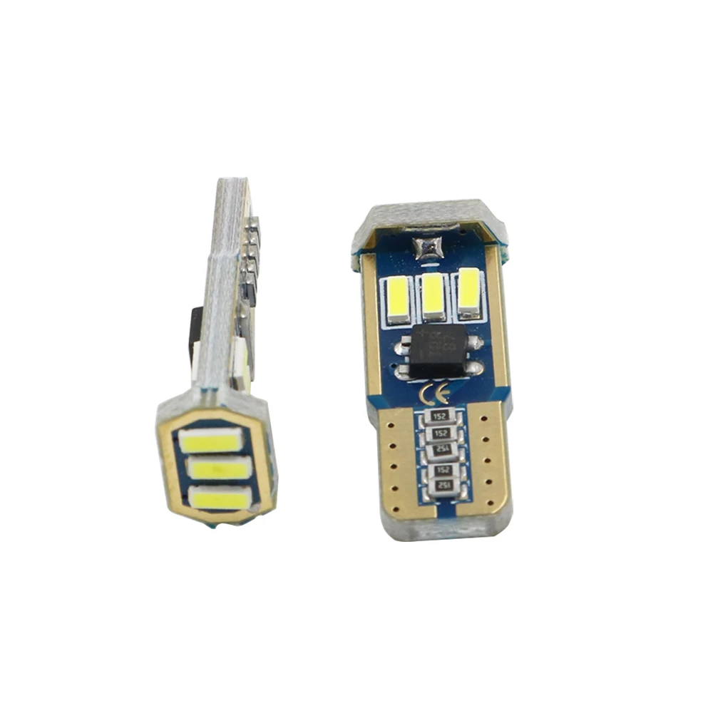 YSY 100x T10 W5W Светодиодная Лампа 194 9smd 4014 авто автомобиль t10 led 168 номерных знаков купол