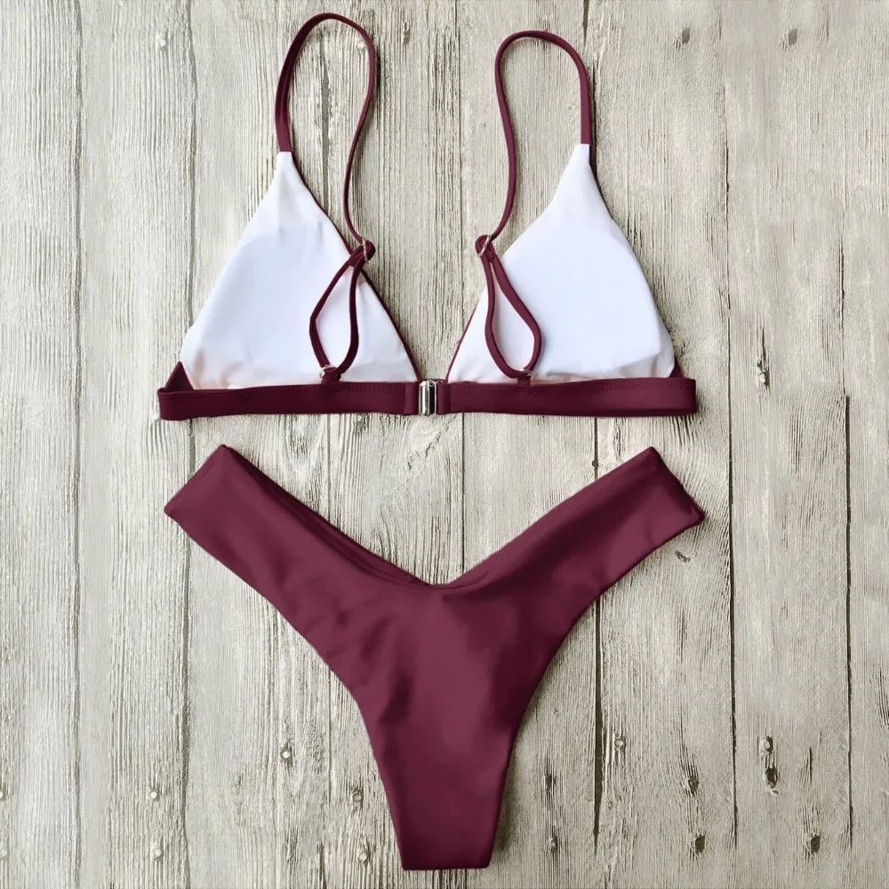 2018 сексуальный купальник с высокими плавками женское микро бикини набор
