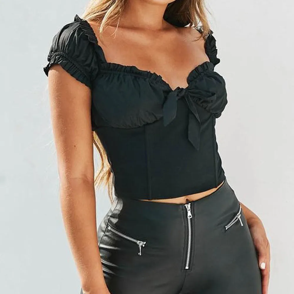 Топы на бретелях для женщин сексуальная Свободная блузка Boob Bralet повседневный