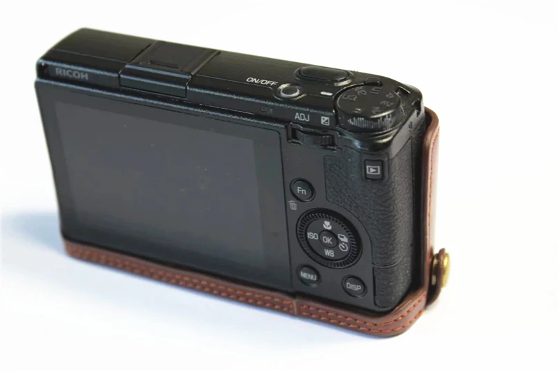 Чехол из искусственной кожи Половина корпуса чехол camere сумка для Ricoh GRIII GR3 GR 3 с