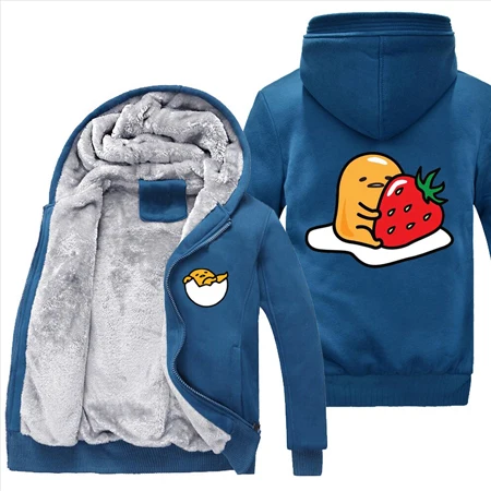 Высокое качество унисекс любителей gudetama куртка толстовки, куртки, свитера студентов мультяшка Гудетама влюбленных Пара теплые толстовки пальто куртка - Цвет: 9