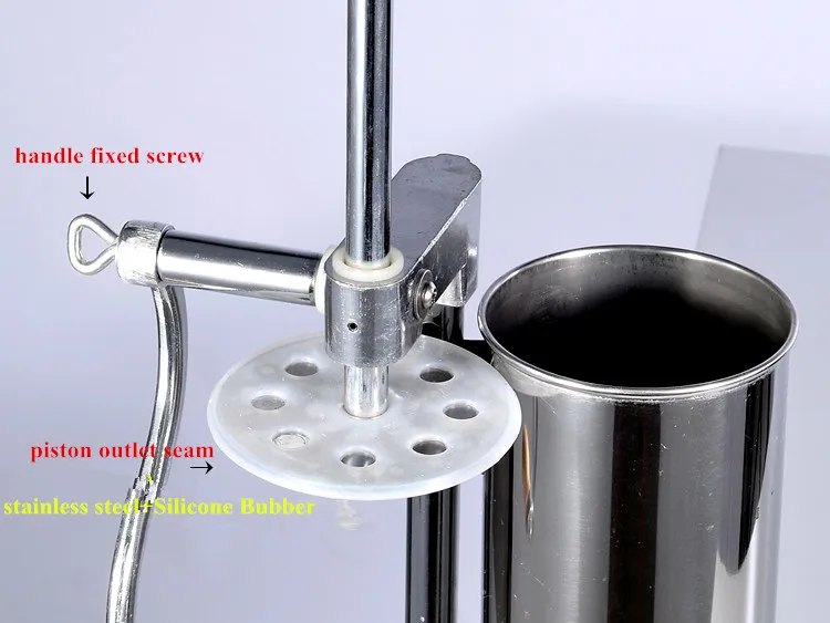 Ручная колбасная машина из нержавеющей стали 4л бытовой вертикальный колбасный