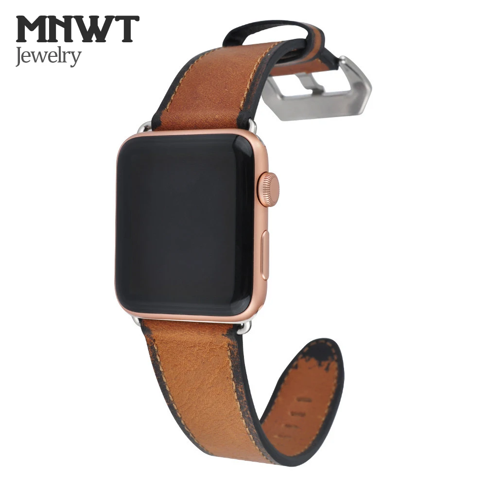 Роскошный кожаный ремешок MNWT для Apple Watch Band 42 мм 38 Series 3 2 1 сменный Браслет iWatch