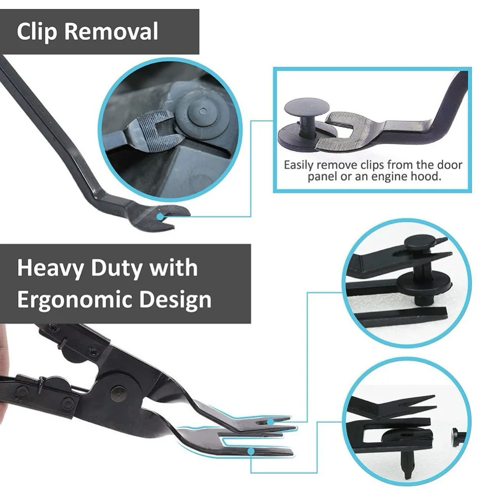 Auto Fastener Removal Tool Car Door Panel Upholstery Engine Cover Fender Clips Repair Tools Installer Clip Plier | Автомобили и