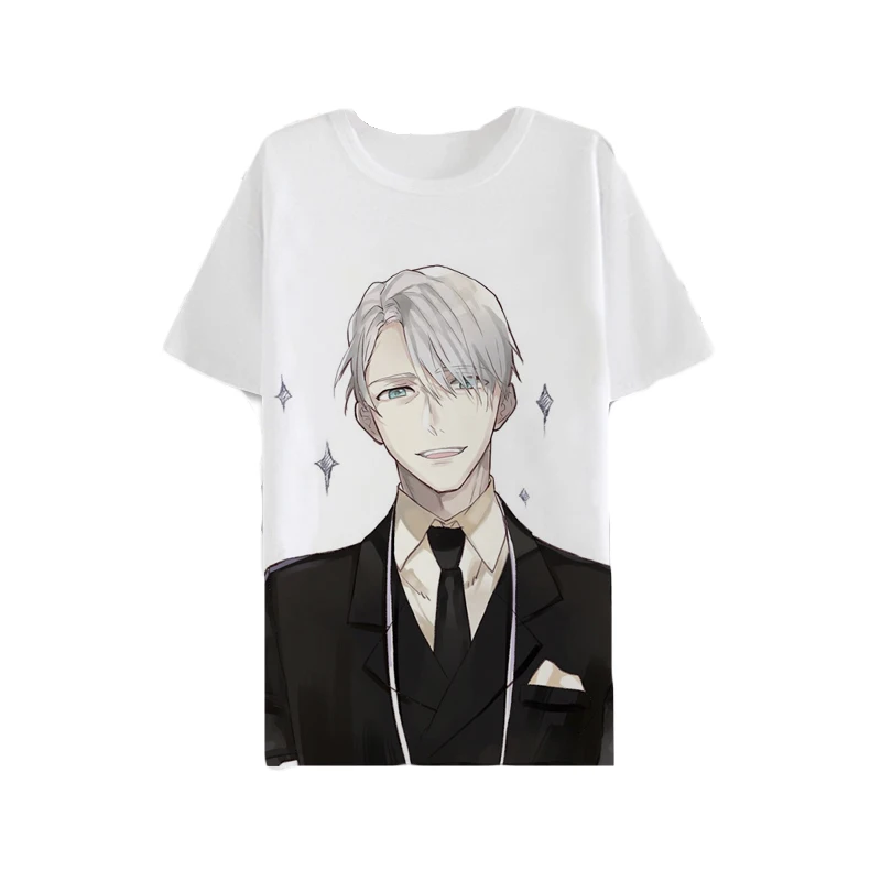 Rolecos аниме Юрий! On Ice косплей костюм рубашки Виктор Никифоров Юрий плисецкий Yuuri