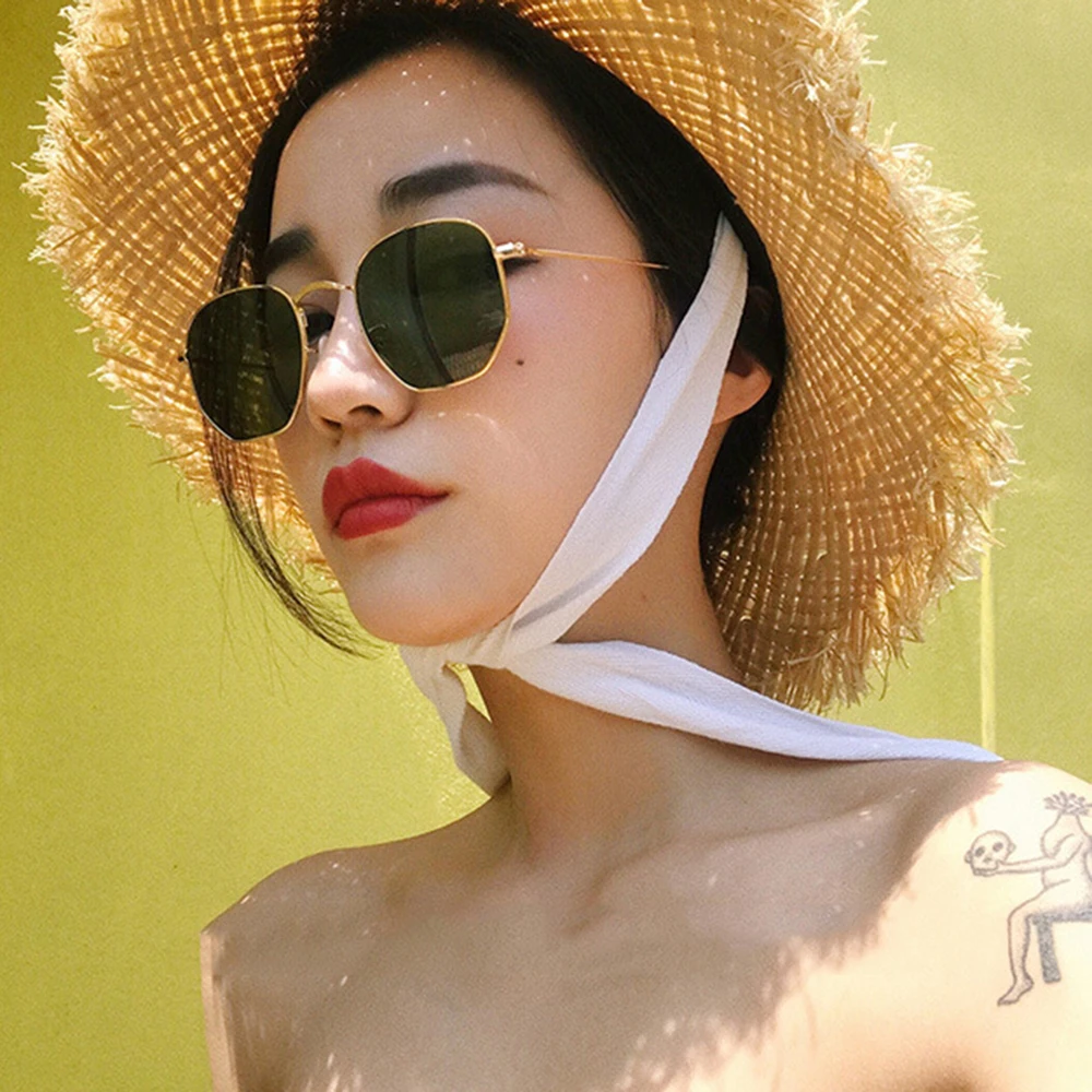 

DCM New Fashion Arrival Square Sunglasses Women Men Brand Design LadyVintage Metal Small Frame Sun Glasses UV400