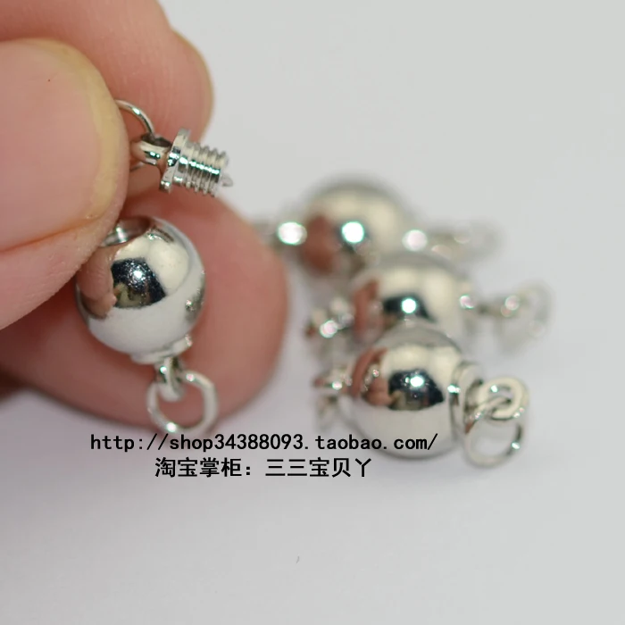 

Wholesale 10PC Diy accessories spherical turnbuckle thread button necklace clasp bracelet clasp buttons