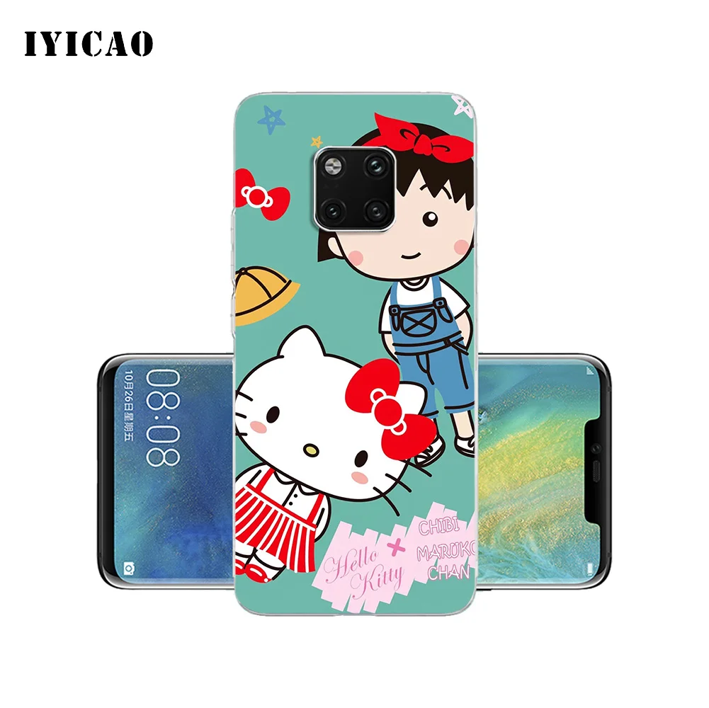 IYICAO Chibi Maruko Мягкий силиконовый чехол для телефона Huawei Mate 10 20 Lite Pro Nova 2 2i 3 3i 4 TPU
