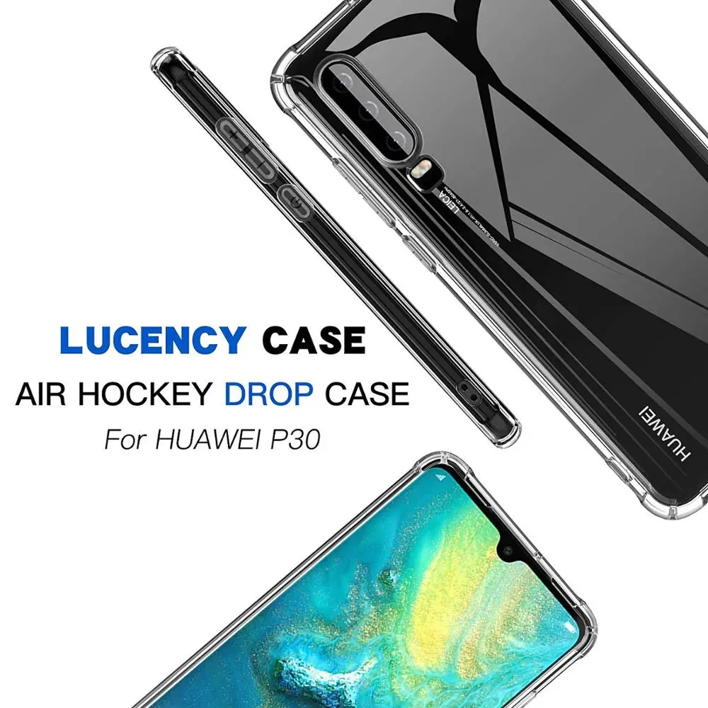 Anti Scratch Shock Absorption High Transparent TPU Phone Case with Protective For Huawei P30 Pro Clear |
