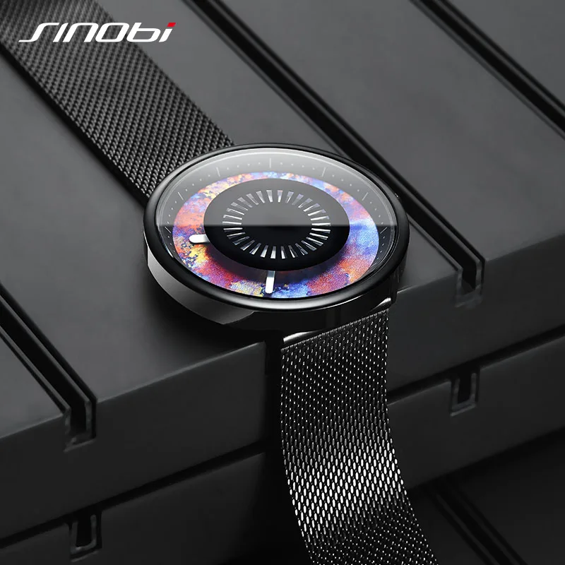SINOBI Креативный дизайн мужские и женские кварцевые часы с 3D принтом камуфляжные