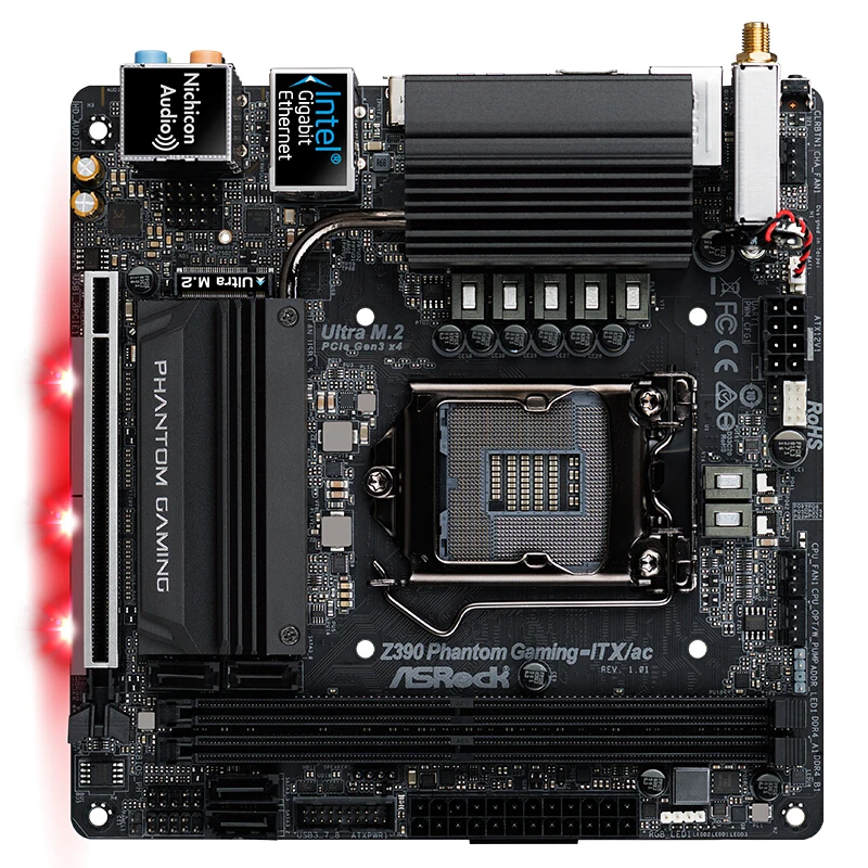 INI ITX HTPC новый для ASRock Z390 Phantom Gaming ITX/ac оригинальный использоваться настольных ПК 1151