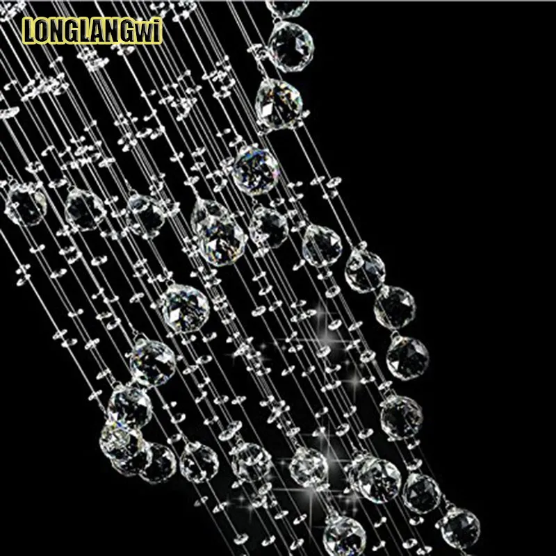 Современные светодиодсветодиодный хрустальные люстры K9 с двойной завиткой