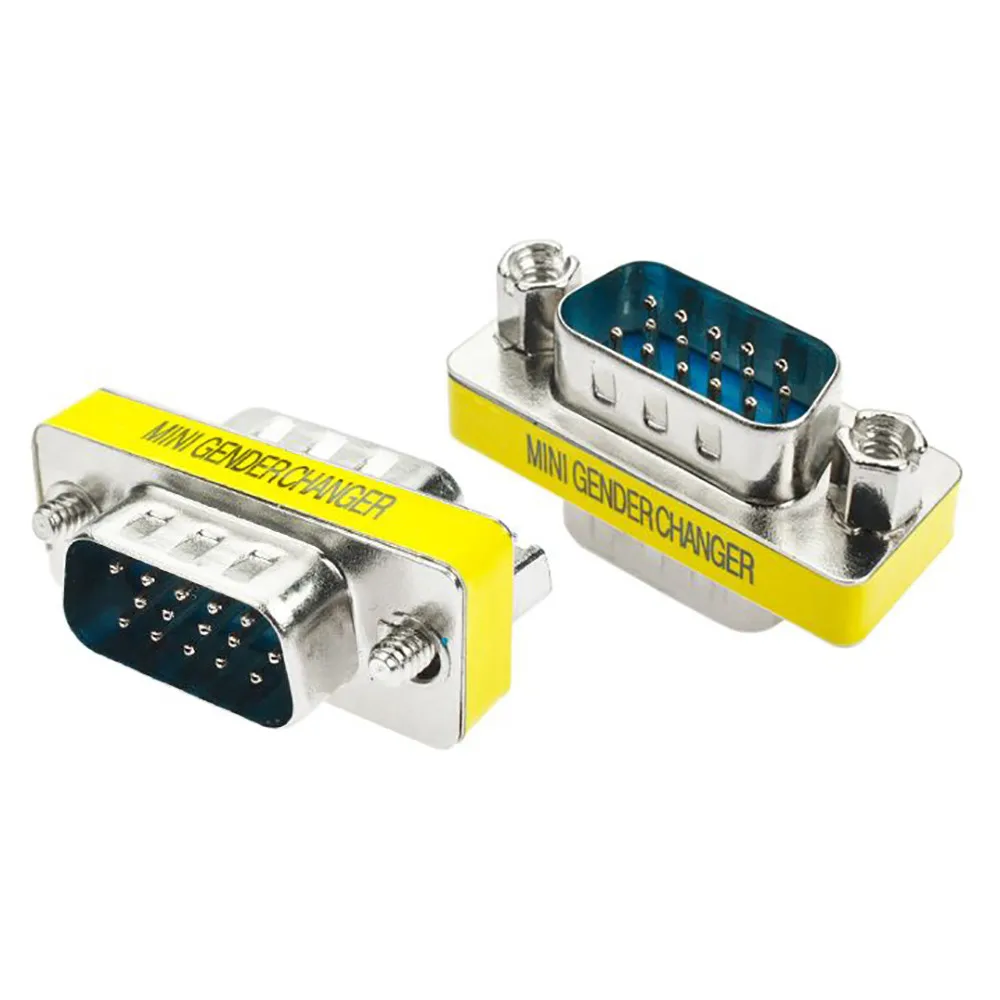 15 Pin VGA SVGA HD15 адаптер для смены пола переходник мужчин и женщин|Компьютерные