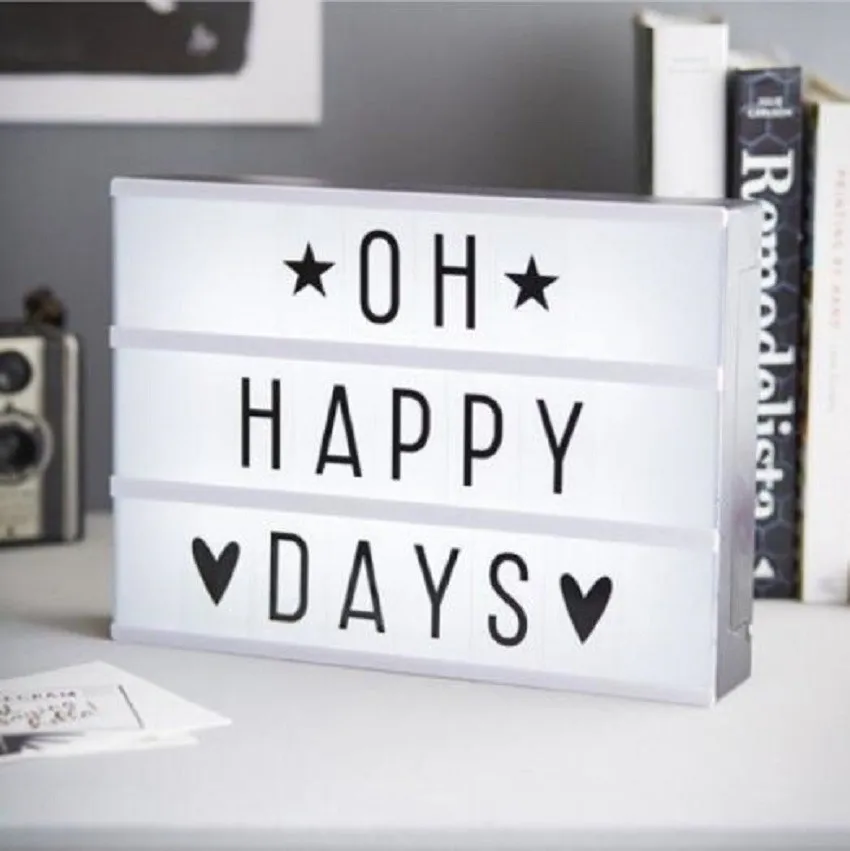 Letter DIY светодиодный декоративный ночник для детской комнаты фон для украшения коробки вечерние украшения подарок для малышей