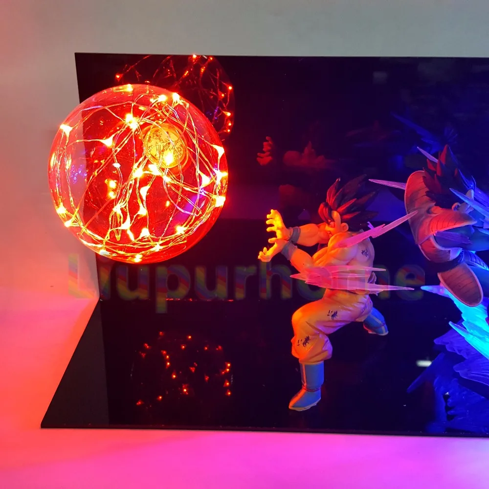 Dragon Ball Z Vegeta Son Goku Супер Saiyan светодиодная осветительная лампа аниме детская