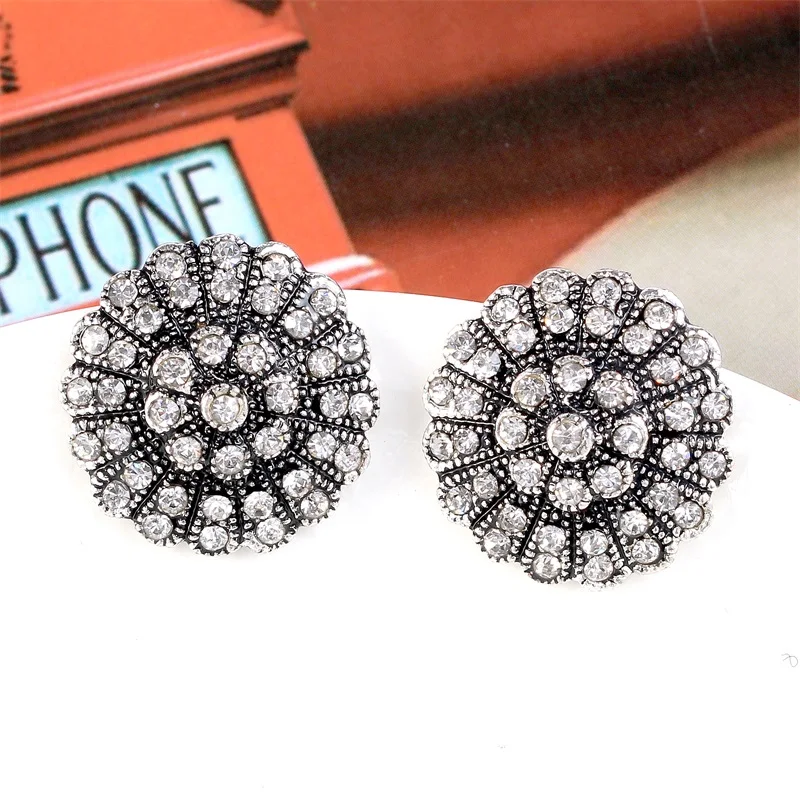Golden retro all-drill Earrings | Украшения и аксессуары