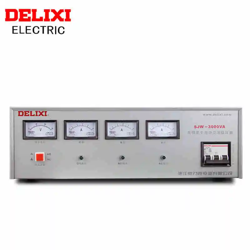 DELIXI SJW3 3KVA трехфазный Высокоточный полностью автоматический стабилизатор