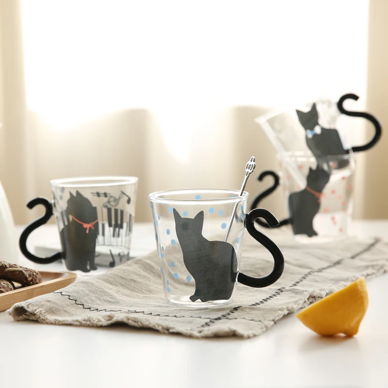 Tazas divertidas чашки и кружки caneca criativa Милая кружка кофейная чашка taza gato ceramica creativas пара