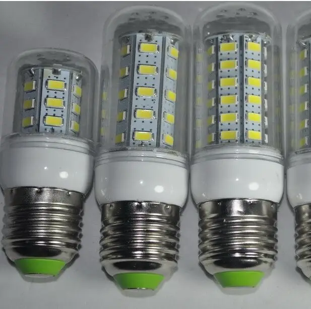 

E27 E14 Corn Led Bulb 5730 LED Light 220V CFL 7W 11W 12W 15W 18W 20W Have CE ROHS lamp 24 36 48 56 69 72Leds Lighting