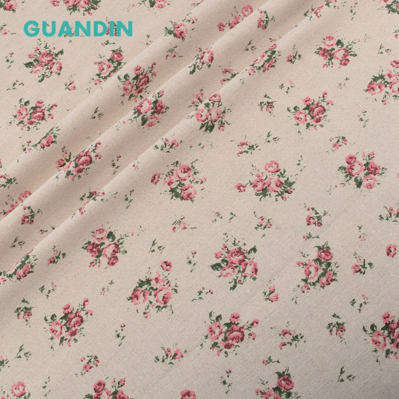 GUANDIN домашний текстиль ручной работы хлопковая и льняная ткань с принтом для