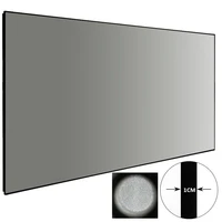 f2wcg 1610 widenscreen format 4k thin bezel fixed frame projection screen with cinema grey