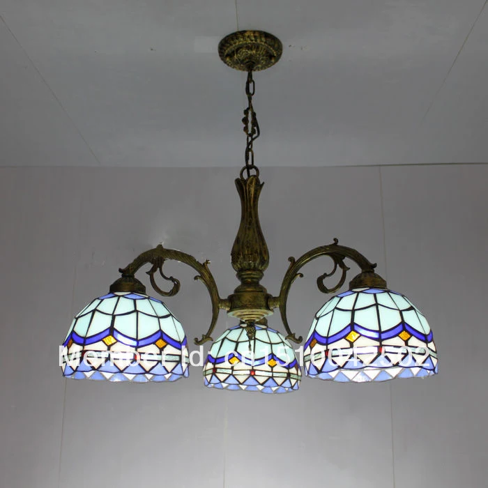 

Tiffany Glass Pendant Lamps Brief 3 lights Living room Suspension lamps Corridor Light Bedroom Lamp DIA 56 CM H 65 CM