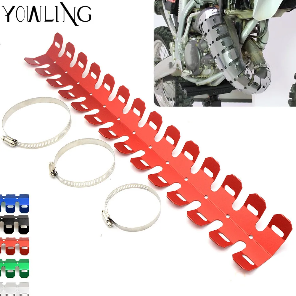 

Motorcycle Exhaust Muffler Pipe Leg Protector Heat Shield Cover FOR HONDA XR250/MOTARD CRM250R CRM250AR XR400MOTARD CRF250L/M