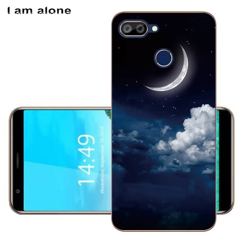 Чехлы для телефонов I am alone для Oukitel C11 Pro, 5,5 дюймов, черный мягкий термополиуретан, Модные Цветные Чехлы для мобильных телефонов Oukitel C11 Pro