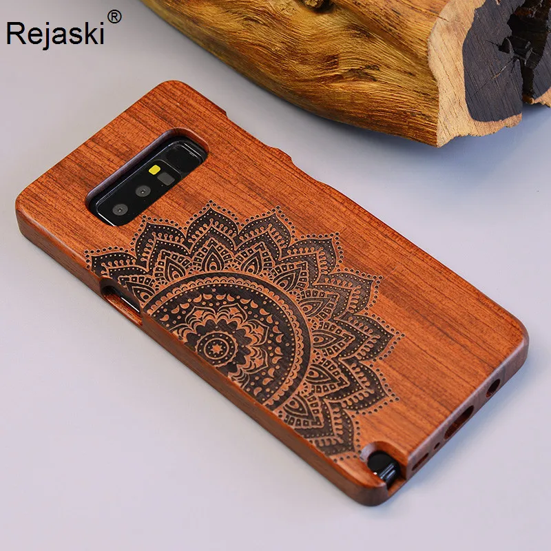 Чехол для телефона из натурального дерева Samsumg Galaxy Note 8 бамбуковый деревянный