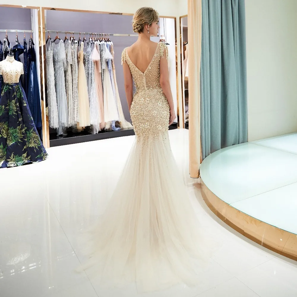 Vivian's Bridal 2018 женское роскошное вечернее платье с кисточками и