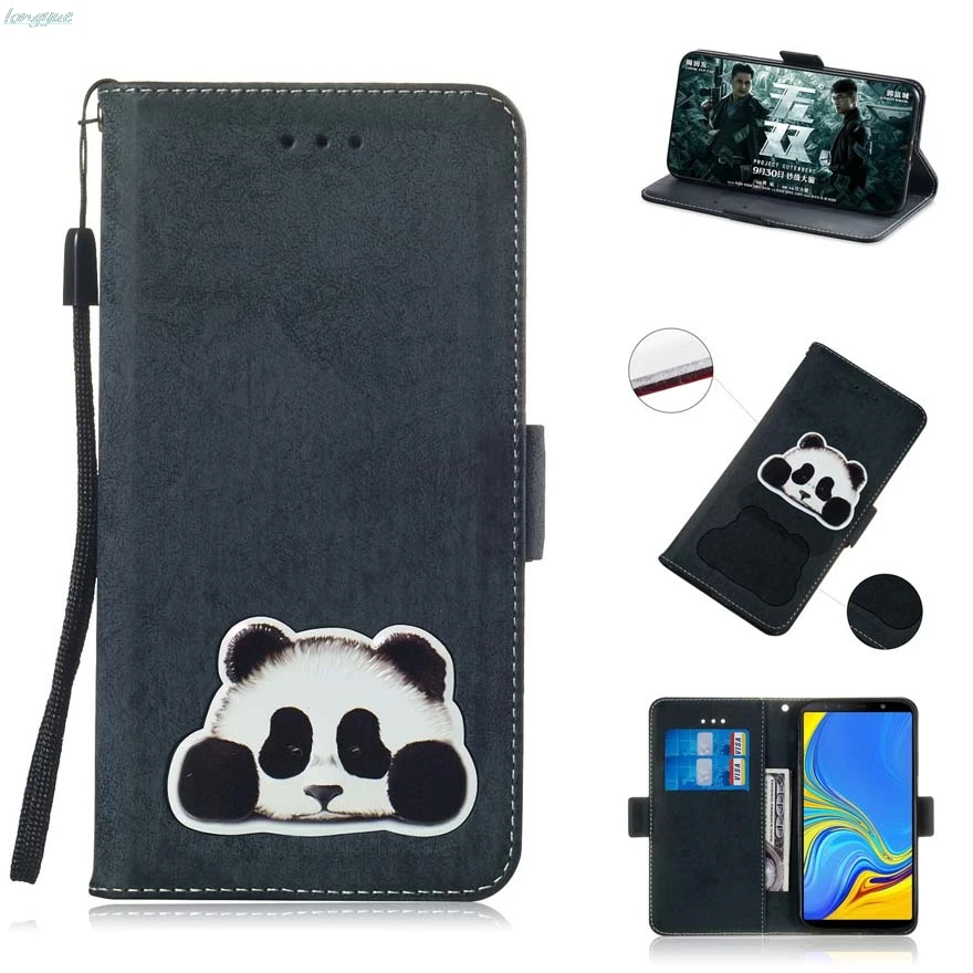 Флип чехол для samsung Galaxy A7 2018 SM A750GN/DS A750F кожаный A 7 A750F/DS s Funda|Чехлы-портмоне| |
