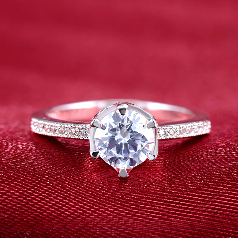 Простые кольца AAA стразы для женщин Женское Обручальное кольцо свадьбы оптом